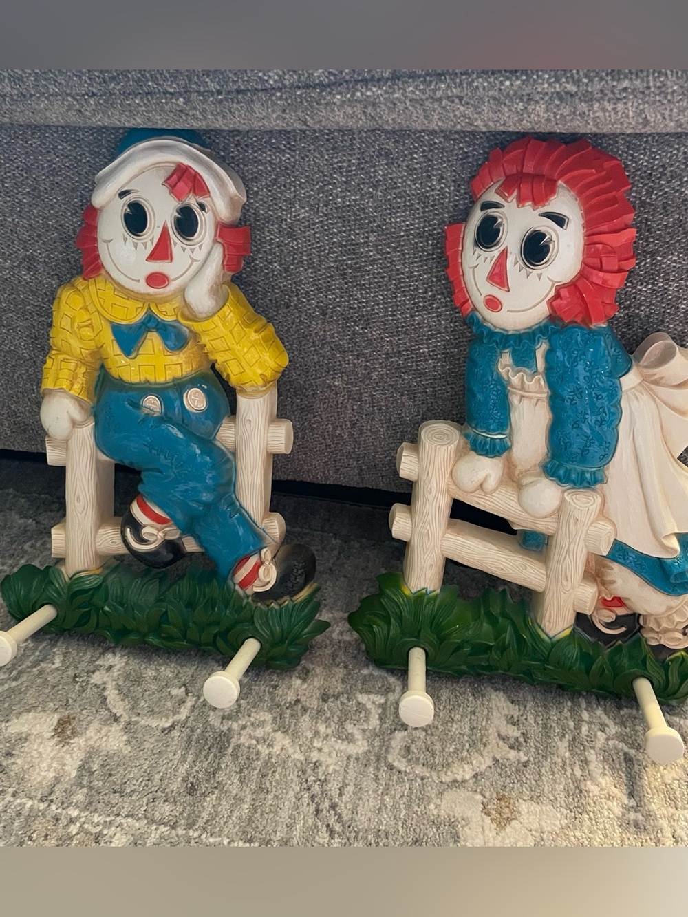Raggedy Ann and Andy Wall Decor 1977 Bobbs-Merrill